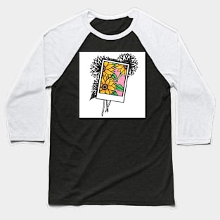 Sunflower Polaroid Baseball T-Shirt